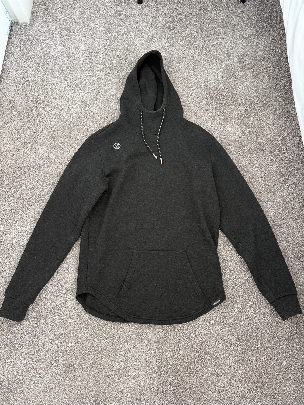 Men's Charcoal Hooded Pullover Sweatshirt